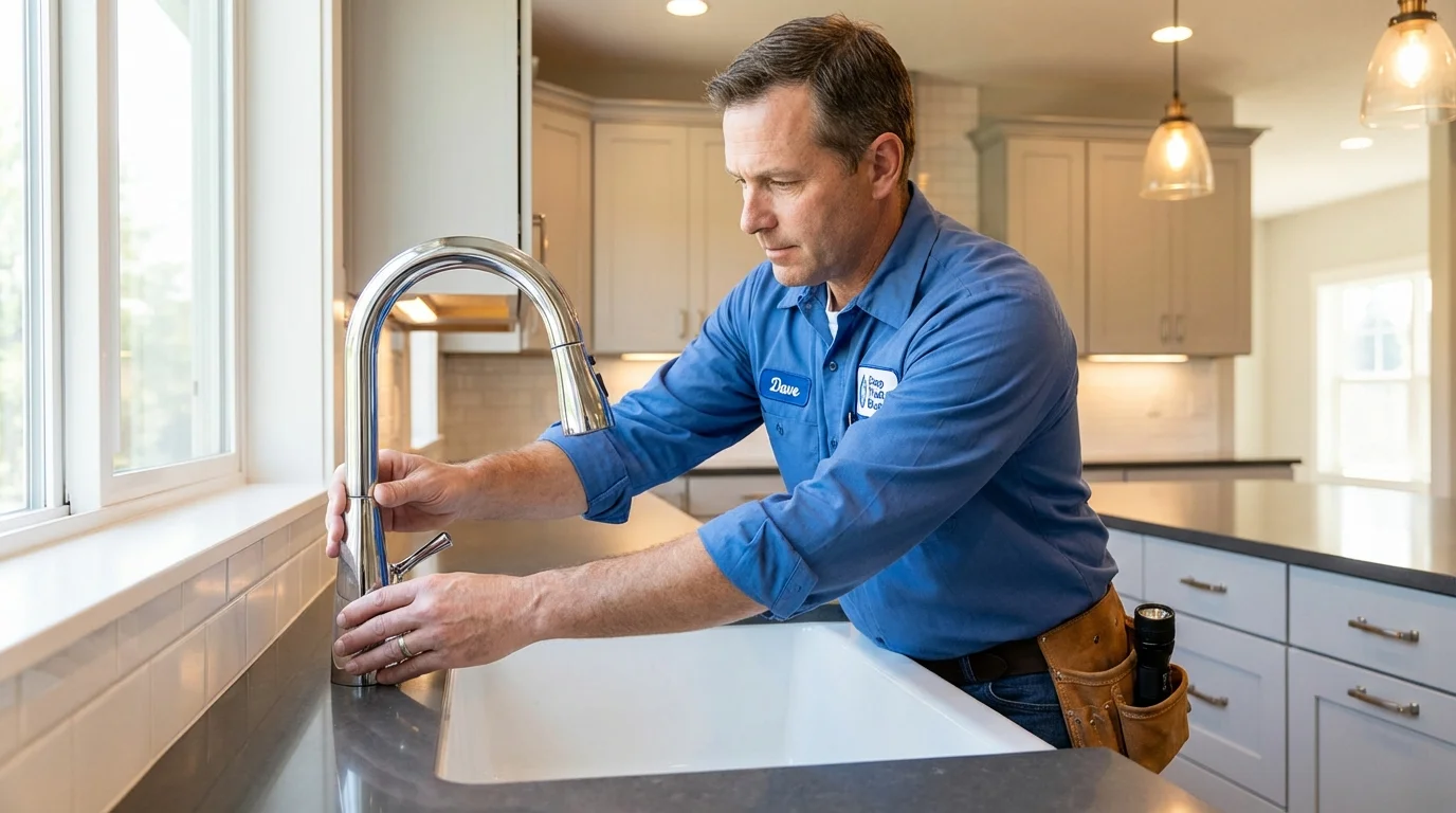 Kitchen faucet installation by Johns Plumbing LLC in Trabuco Canyon