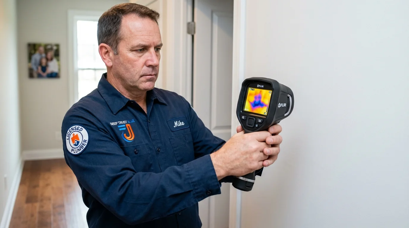 Thermal imaging leak detection by Johns Plumbing LLC in Trabuco Canyon